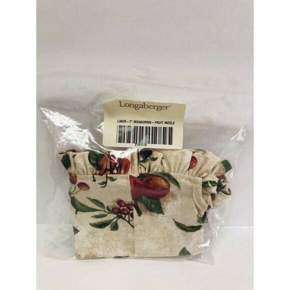 Longaberger 7" Measuring Basket Liner in Fruit Medley New - Picture 1 of 3
